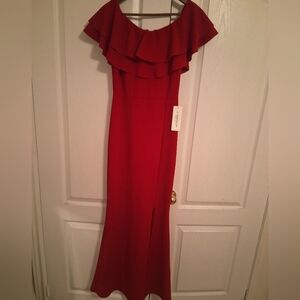 NEW Sexy Red Dress With Slit